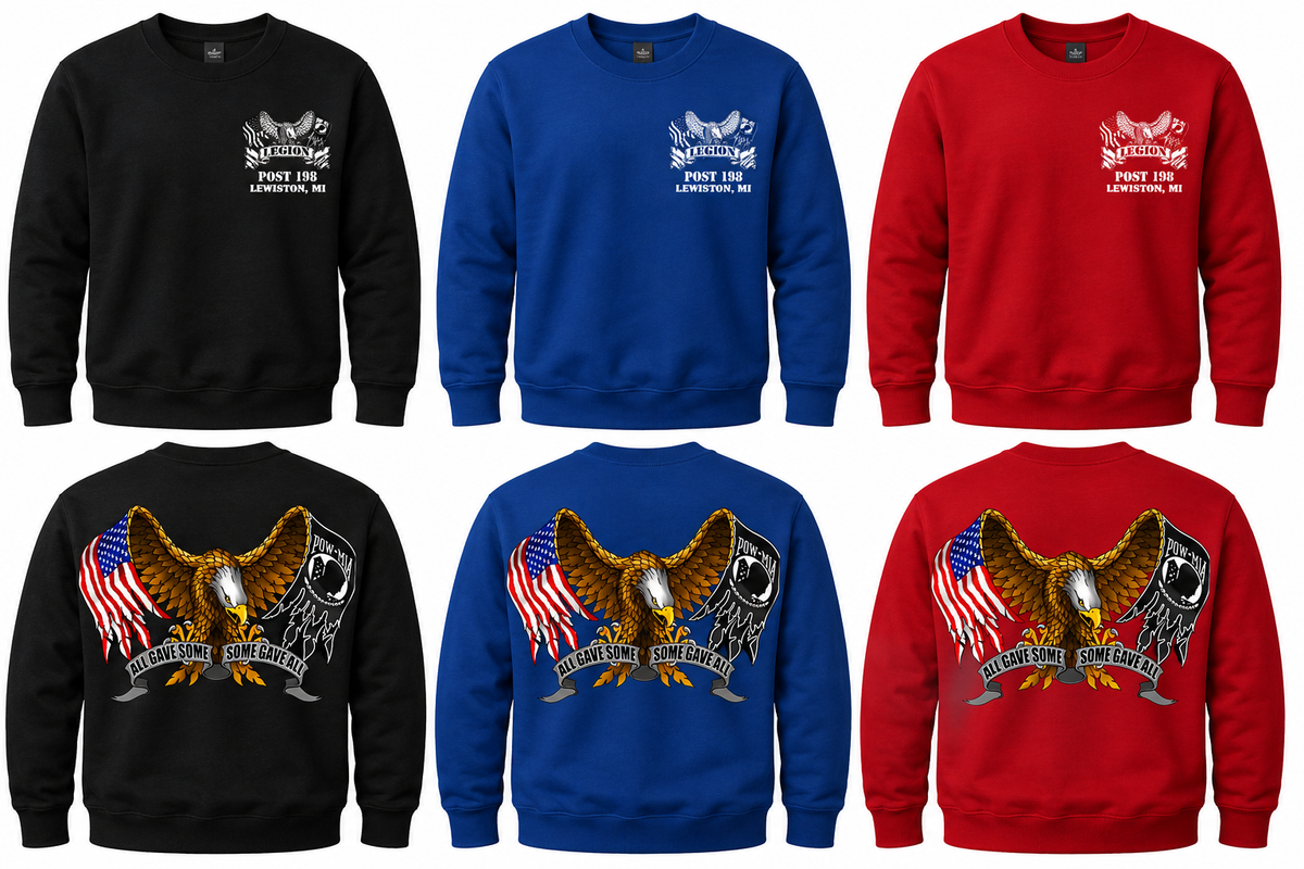 American Legion Post 198 Crew Neck T-Shirt – All Gave Some