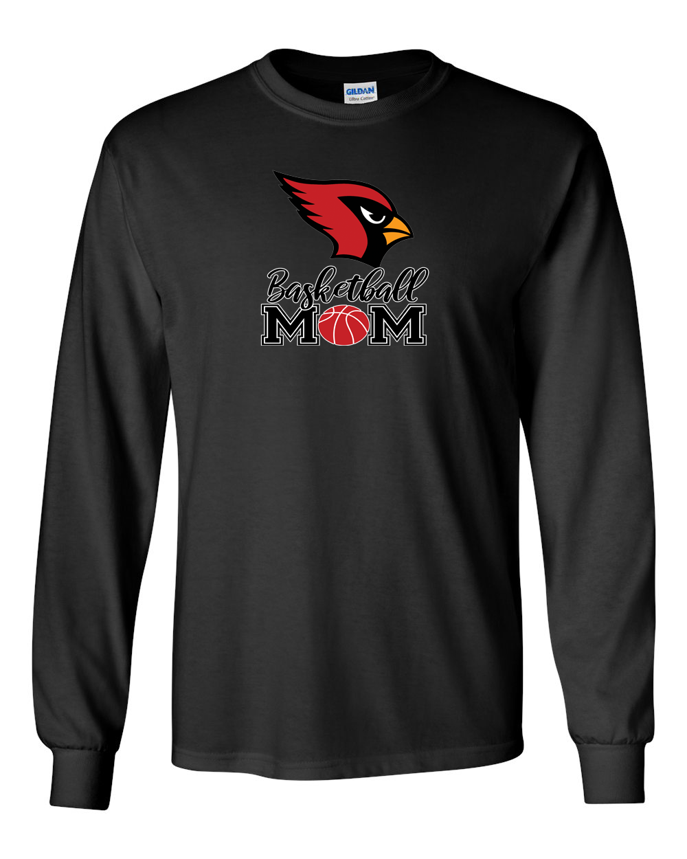 Cardinal Basketball Mom Long Sleeve T-Shirt