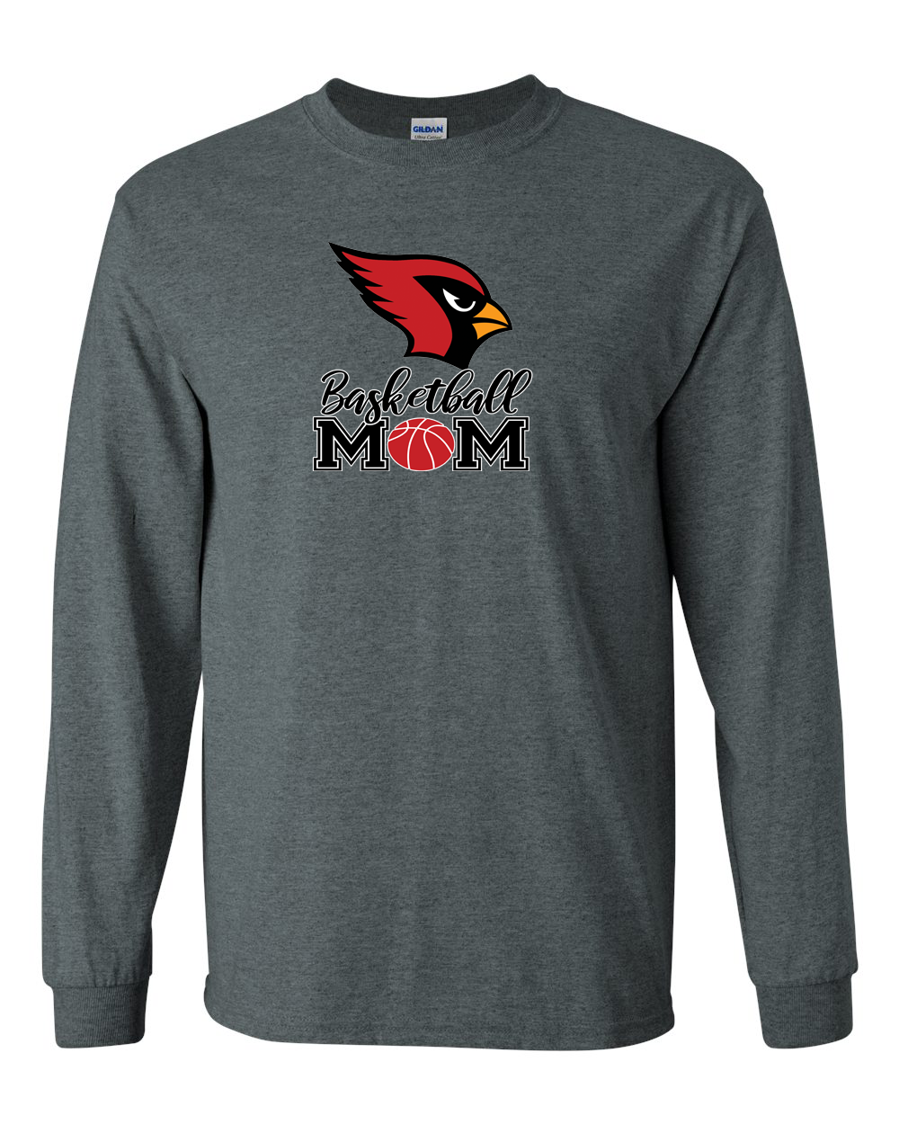 Cardinal Basketball Mom Long Sleeve T-Shirt