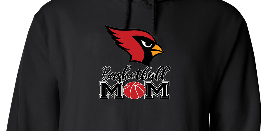 Cardinal Basketball Mom Hoodie