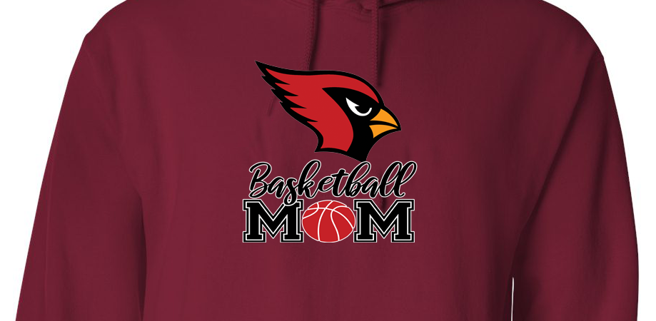 Cardinal Basketball Mom Hoodie