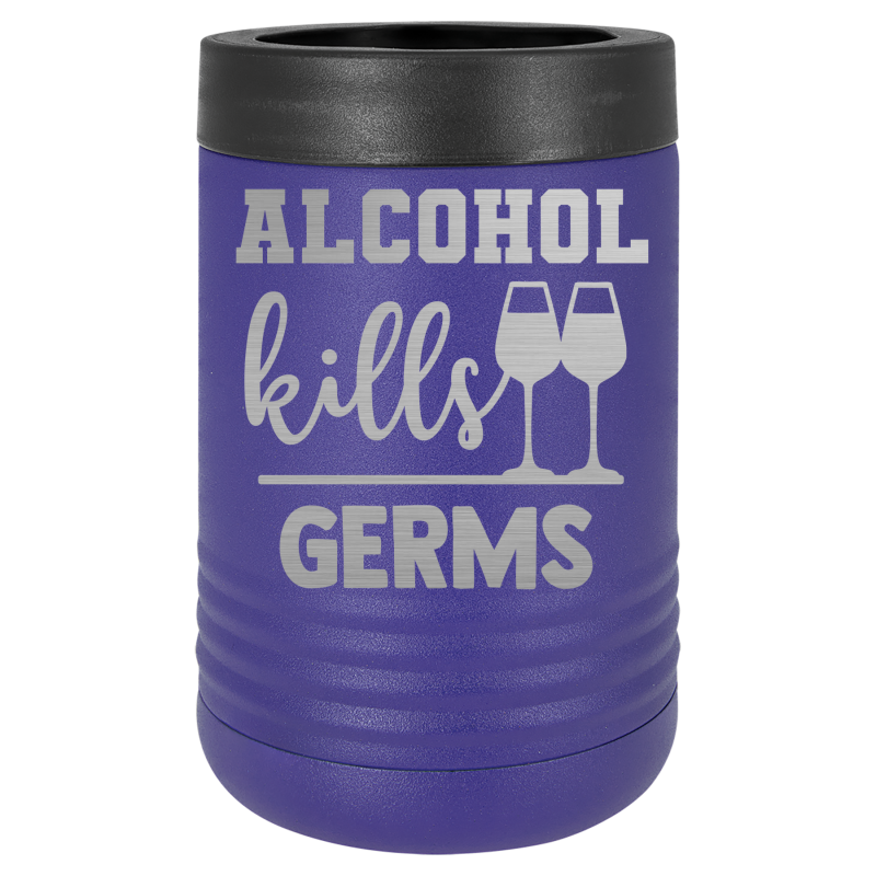 Alcohol kills germs.