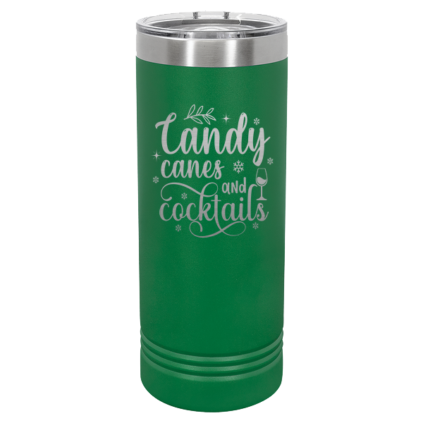 Candy canes and cocktails.