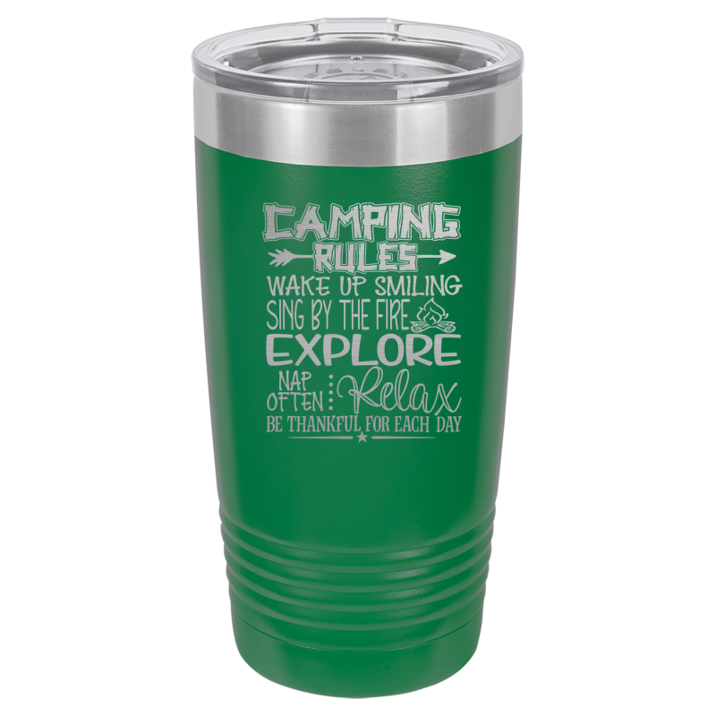 Camping Rules - Wake Up Smiling