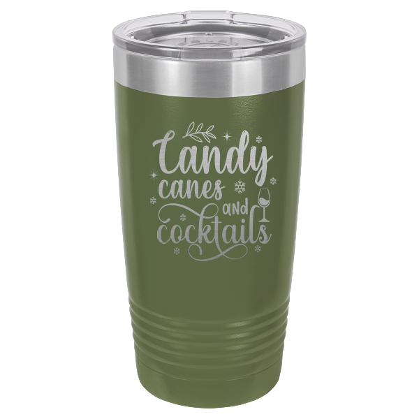 Candy canes and cocktails.