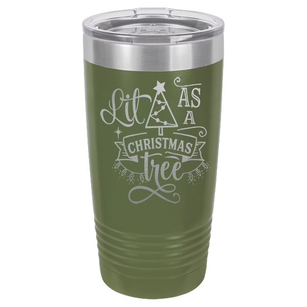 Lit as a Christmas tree.