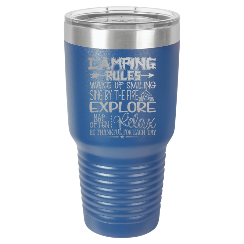 Camping Rules - Wake Up Smiling