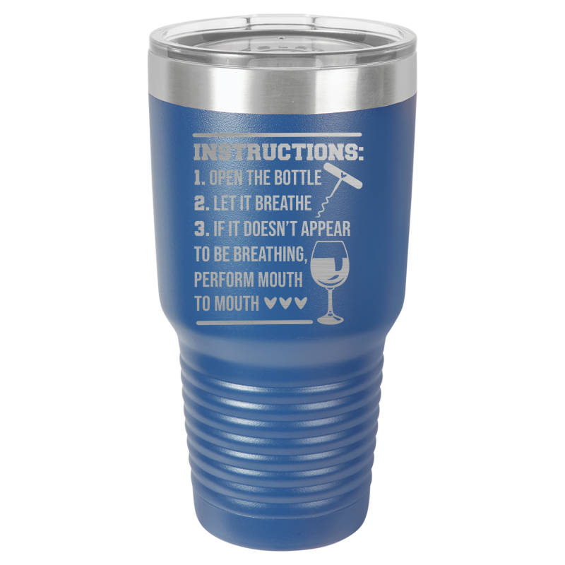 Instructions on bottle.