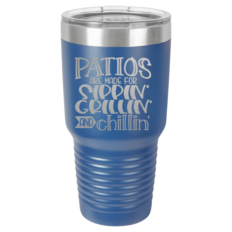 Patios are made for sippin, grillin, and chillin