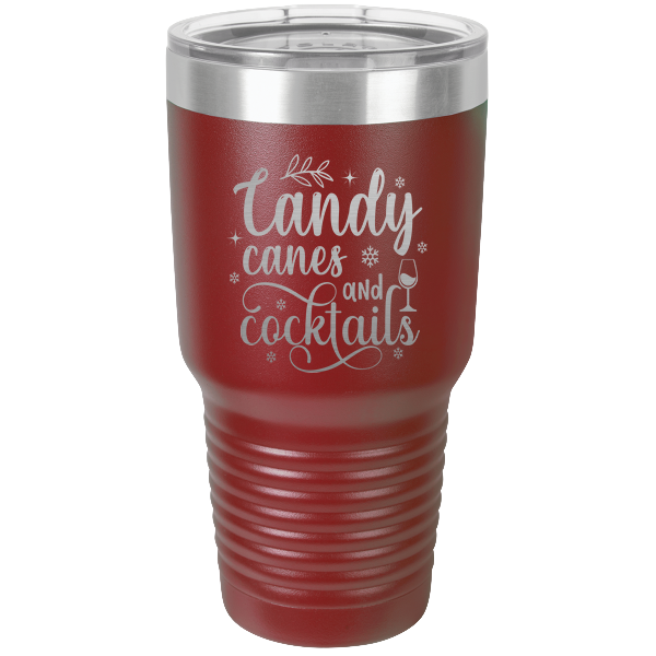 Candy canes and cocktails.