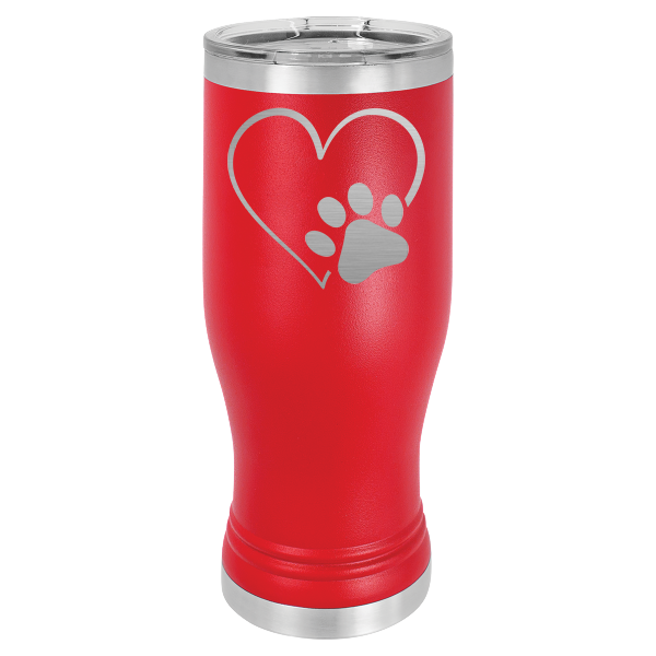 Heart, paw.