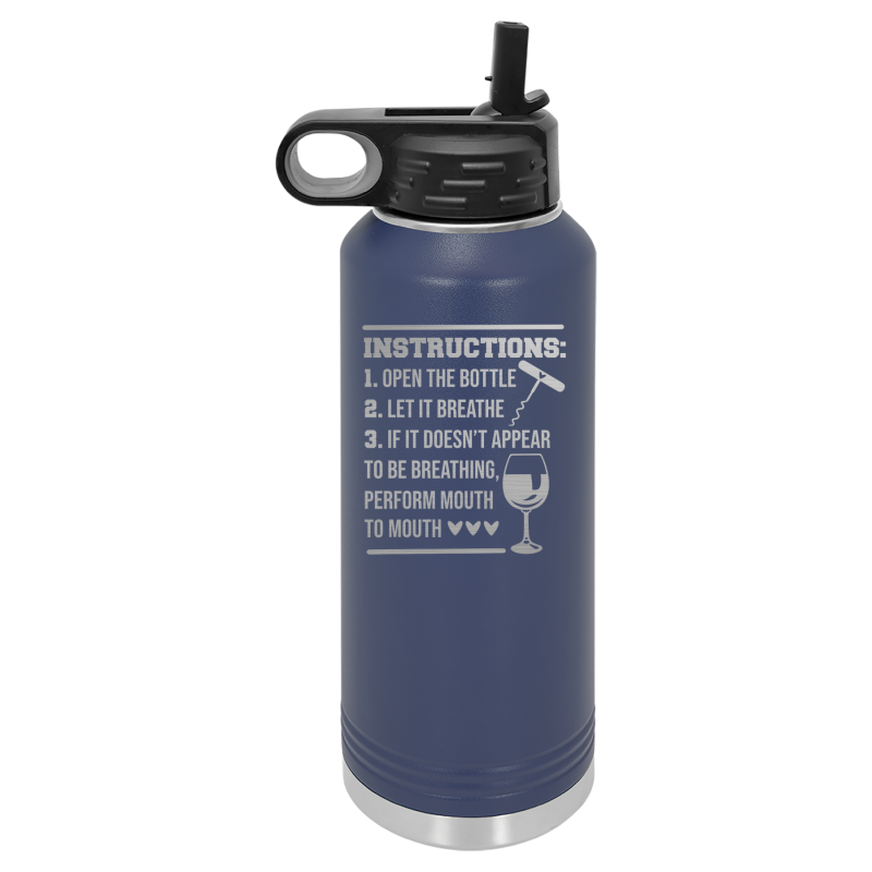 Instructions on bottle.