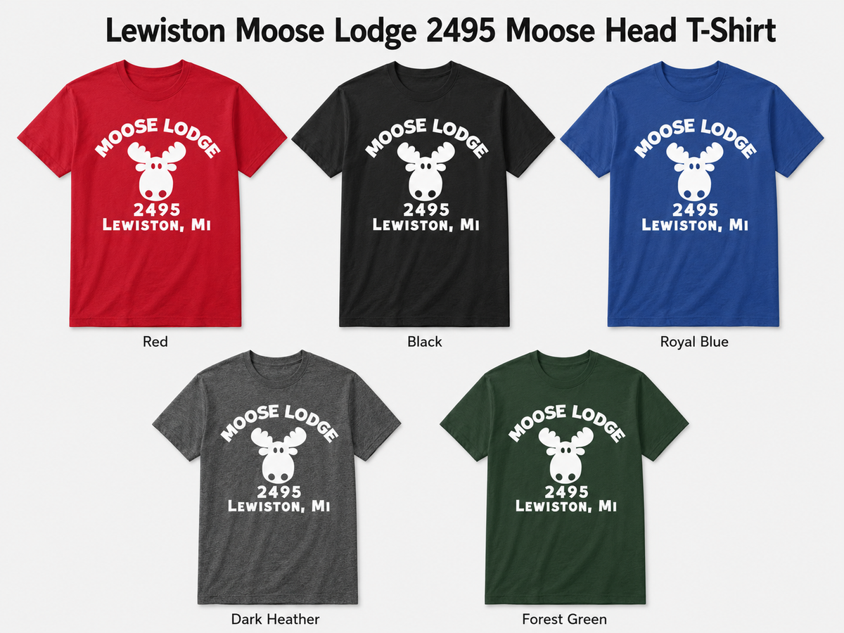 Lewiston Moose Lodge 2495 Moose Head T-Shirt