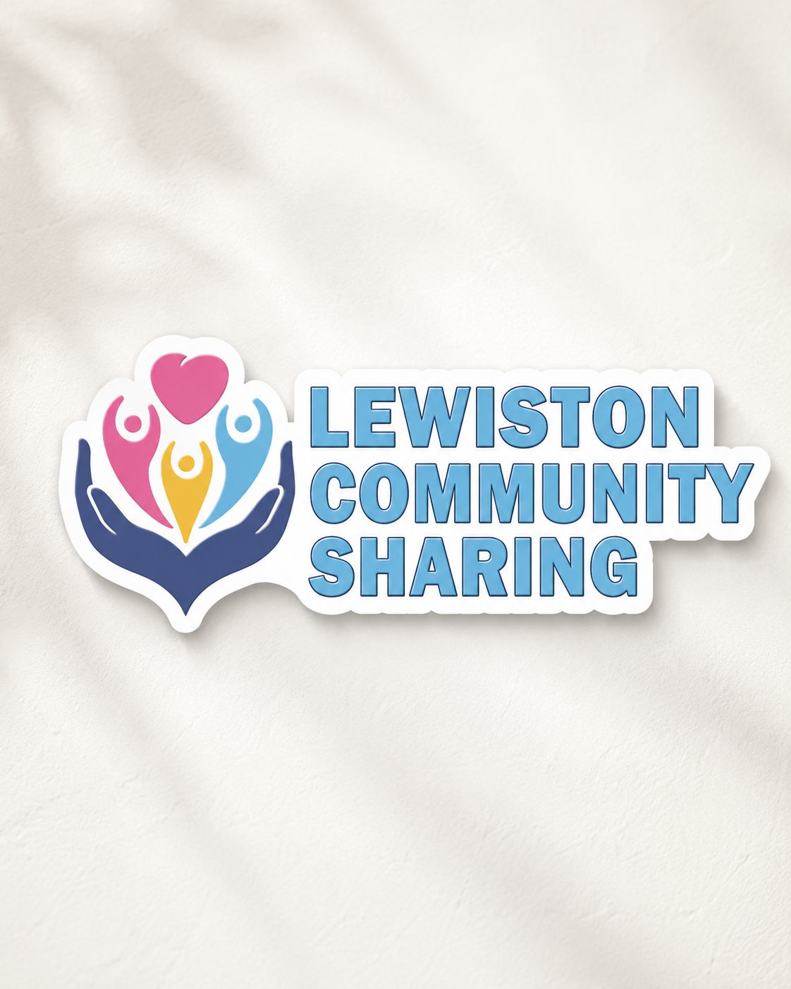 Lewiston Community Sharing Logo Sticker