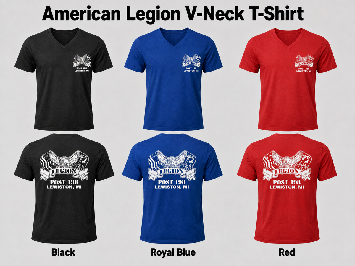 American Legion Post 198 V-Neck T-Shirt – Classic Legion
