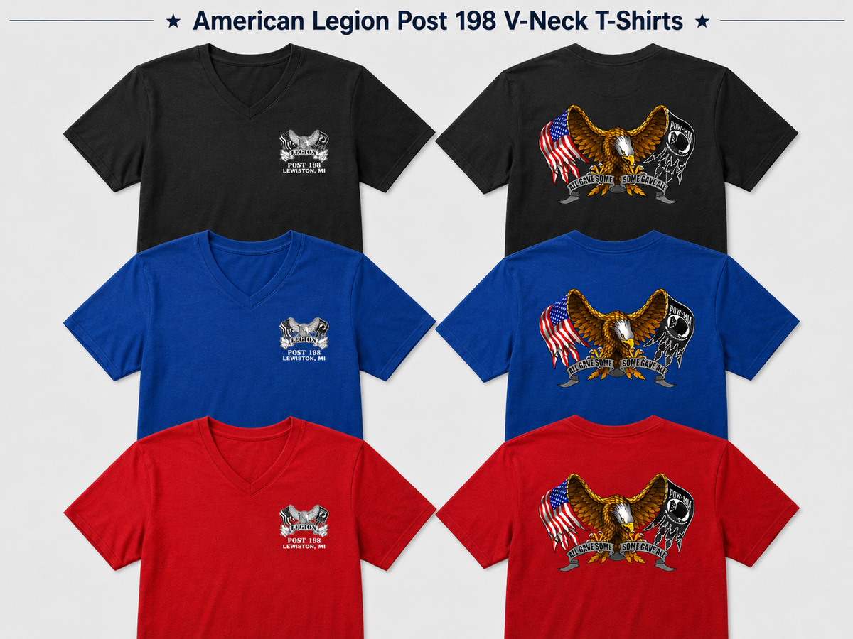 American Legion Post 198 V-Neck T-Shirt – All Gave Some