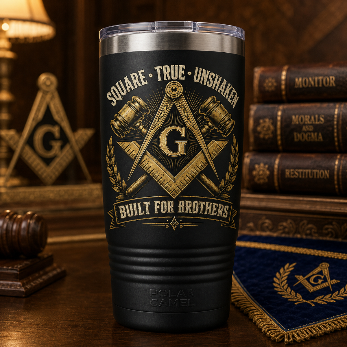 Square True Unshaken 20 oz Polar Camel Tumbler