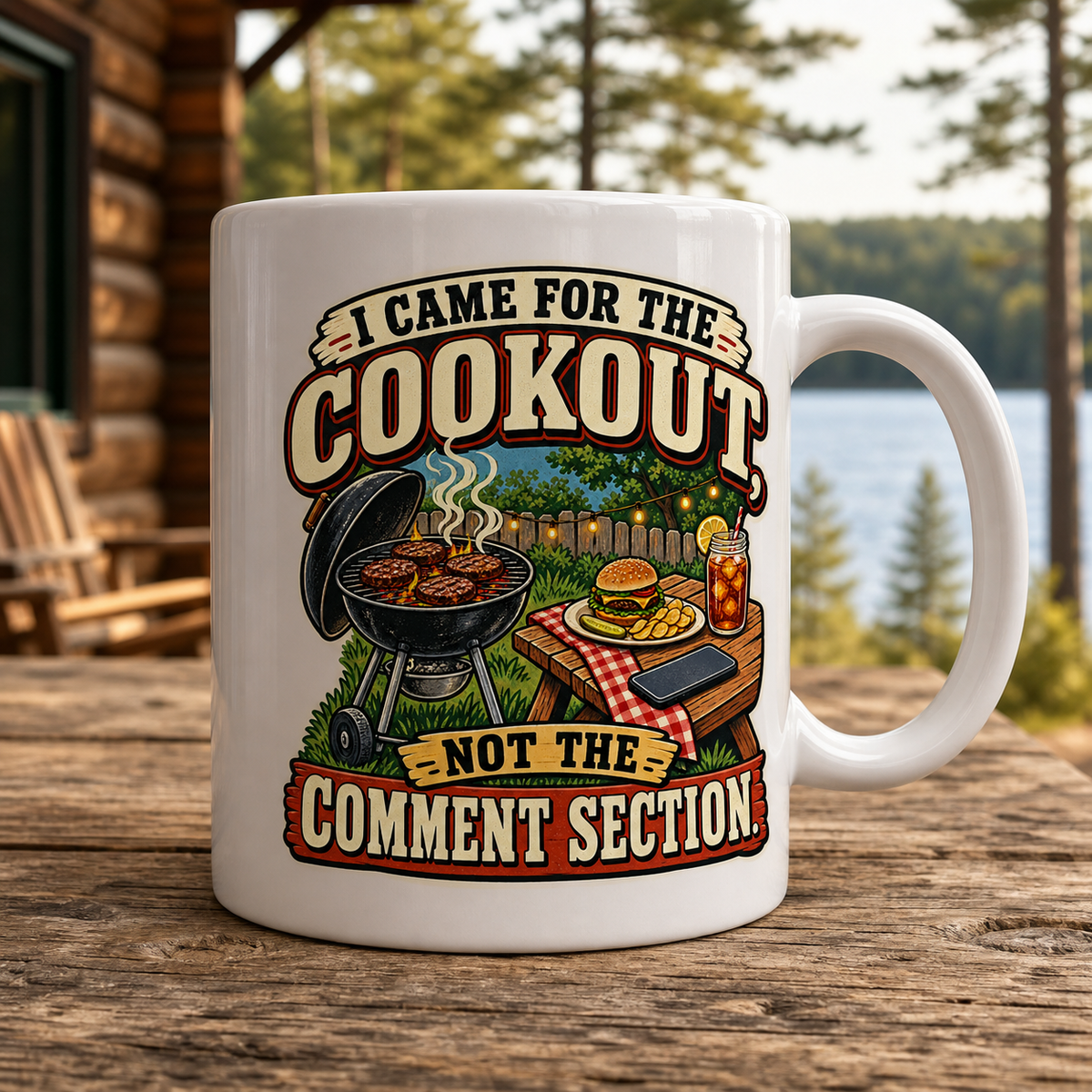 Cookout Not the Comment Section 15oz White Coffee Mug