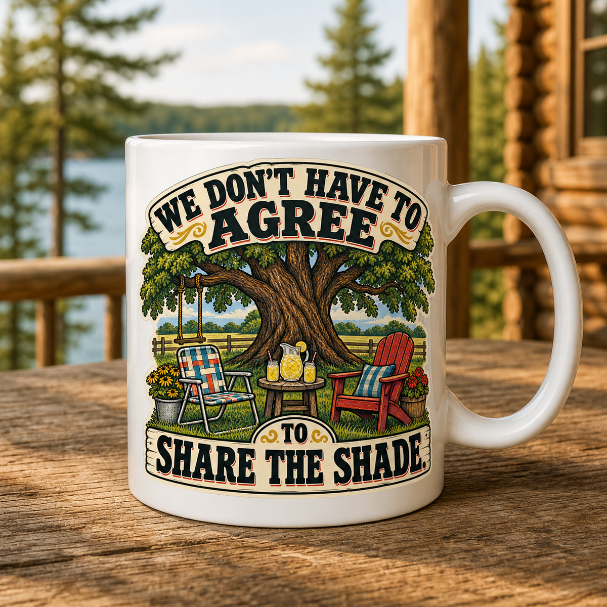 We Can Share the Shade 15oz White Coffee Mug