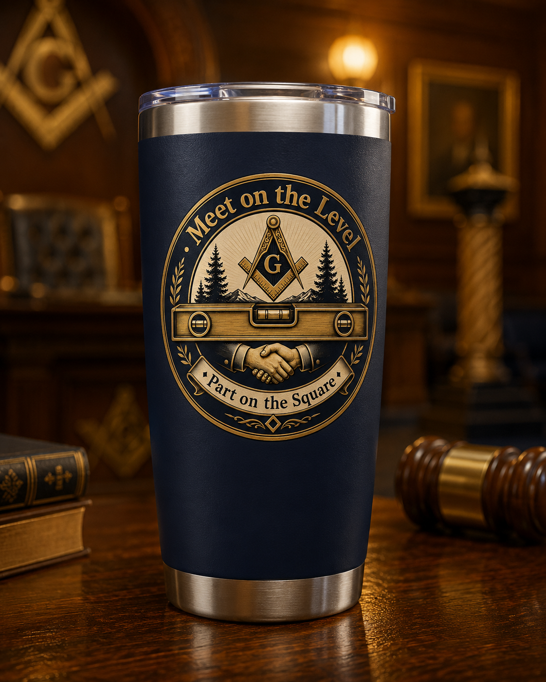 Meet on the Level 20 oz Polar Camel Tumbler