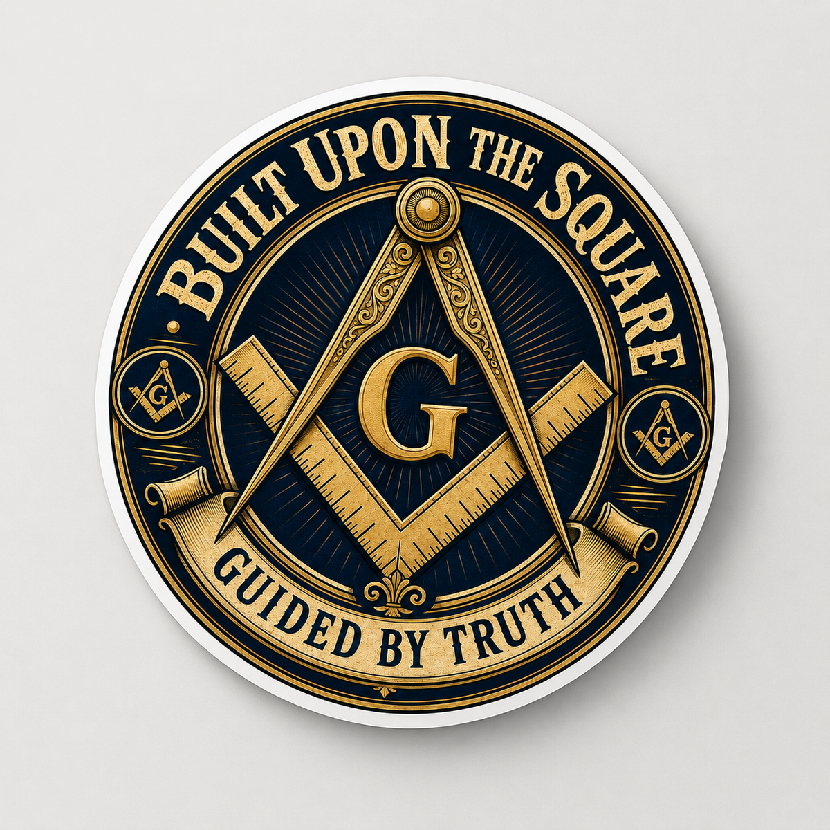 Built Upon the Square Masonic Design