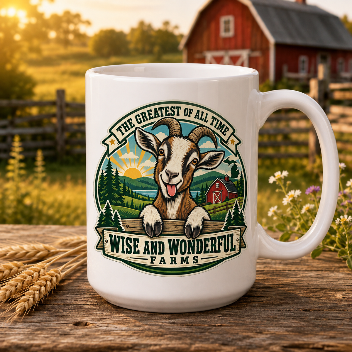 Greatest of All Time Goat 15 oz Coffee Mug