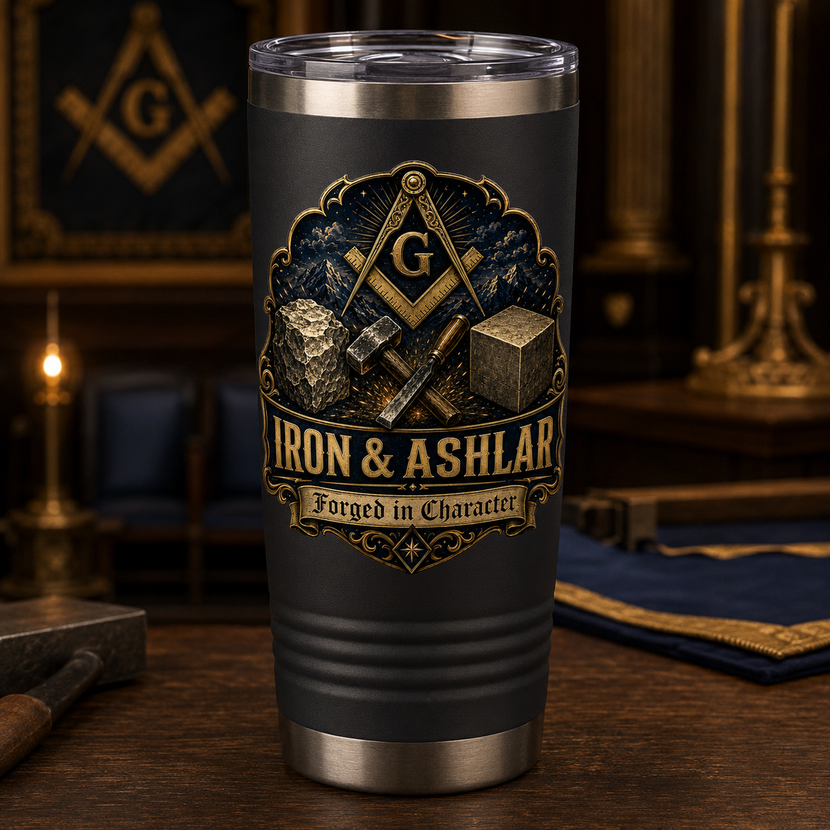 Iron Ashlar Forged in Character 20 oz Polar Camel Tumbler