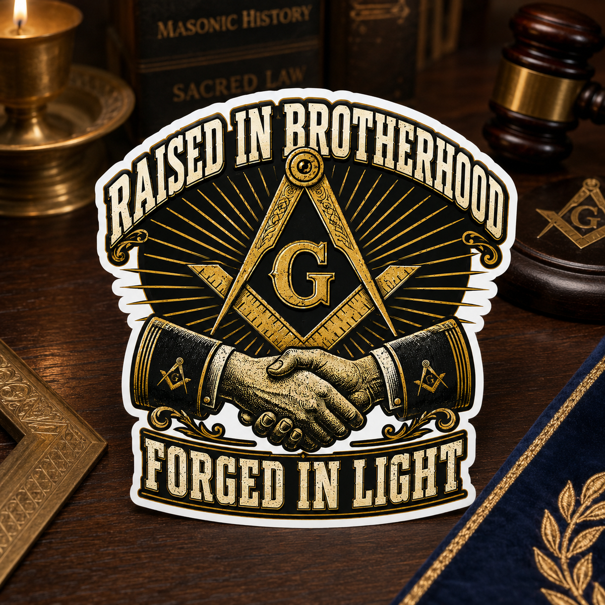 Raised in Brotherhood Masonic Design