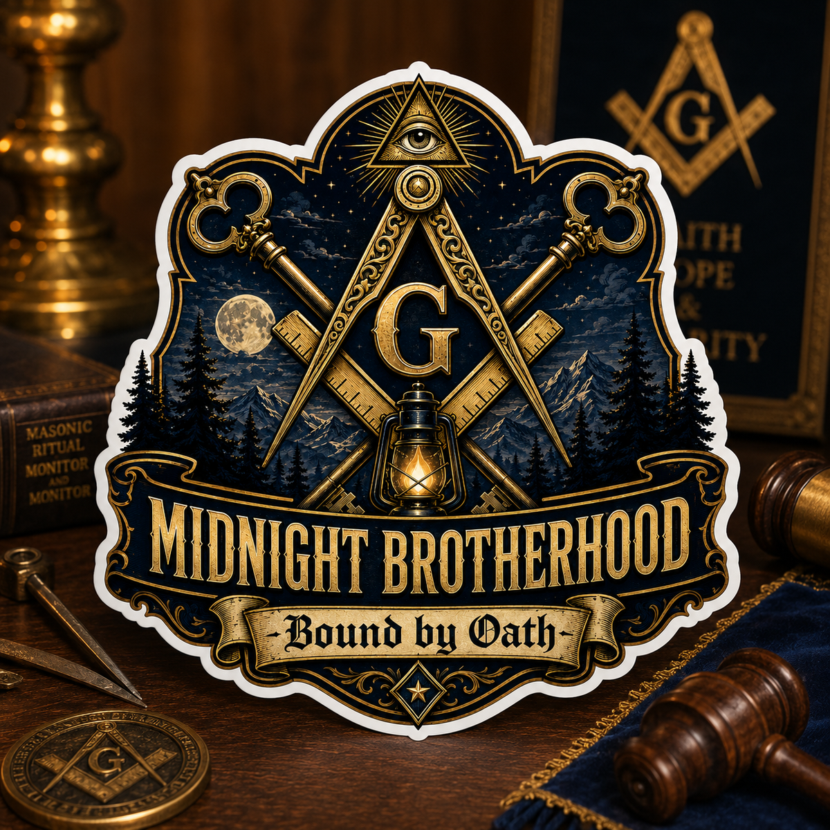 Midnight Brotherhood Masonic Design