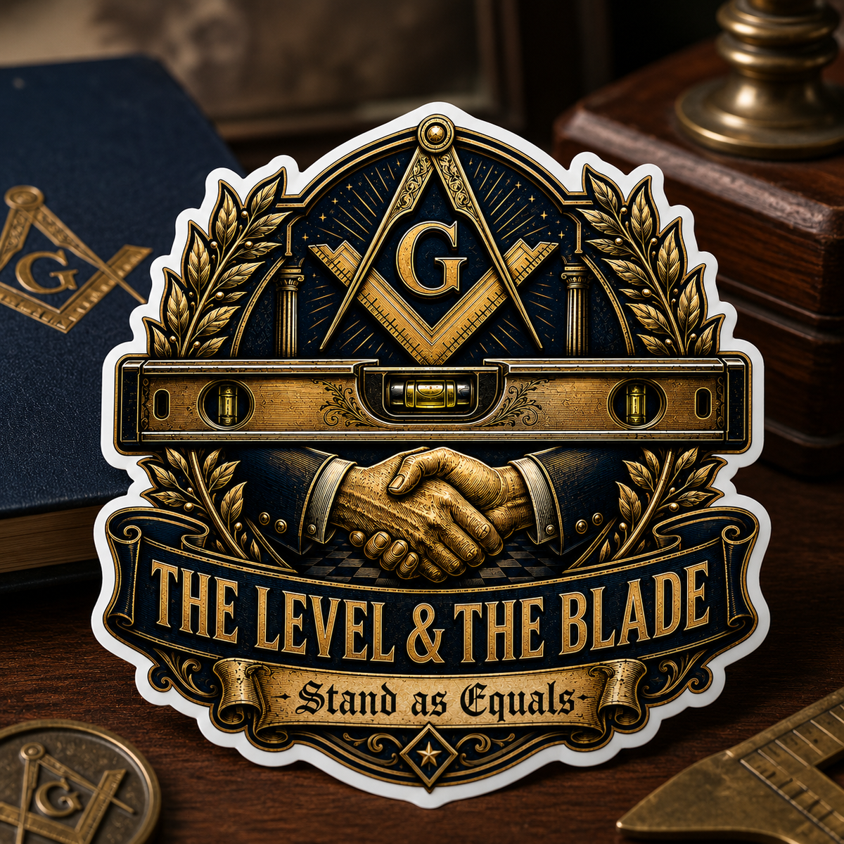The Level and the Blade Masonic Design