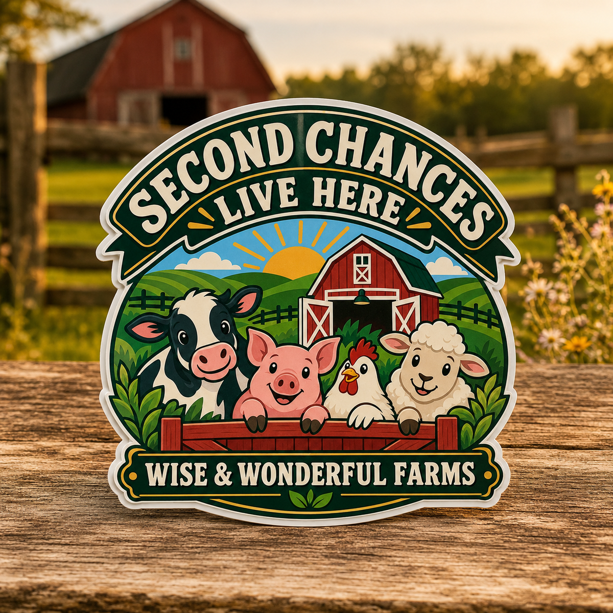Second Chances Live Here Die-Cut Sticker