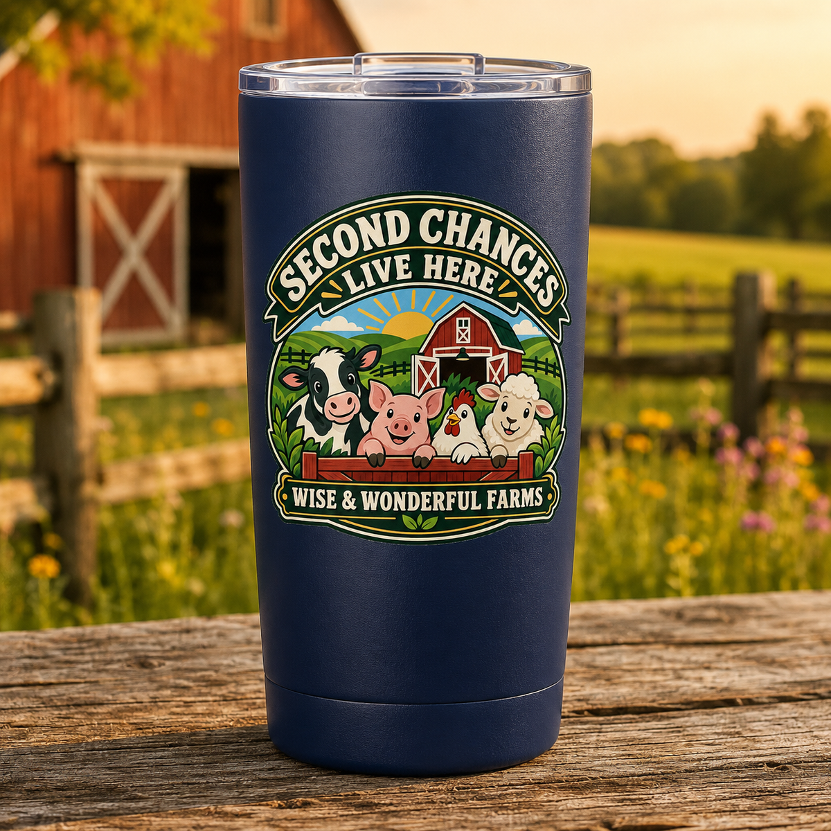 Second Chances Live Here 20 oz Tumbler