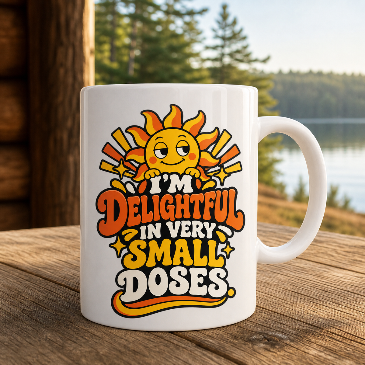 Delightful in Very Small Doses 15oz White Coffee Mug