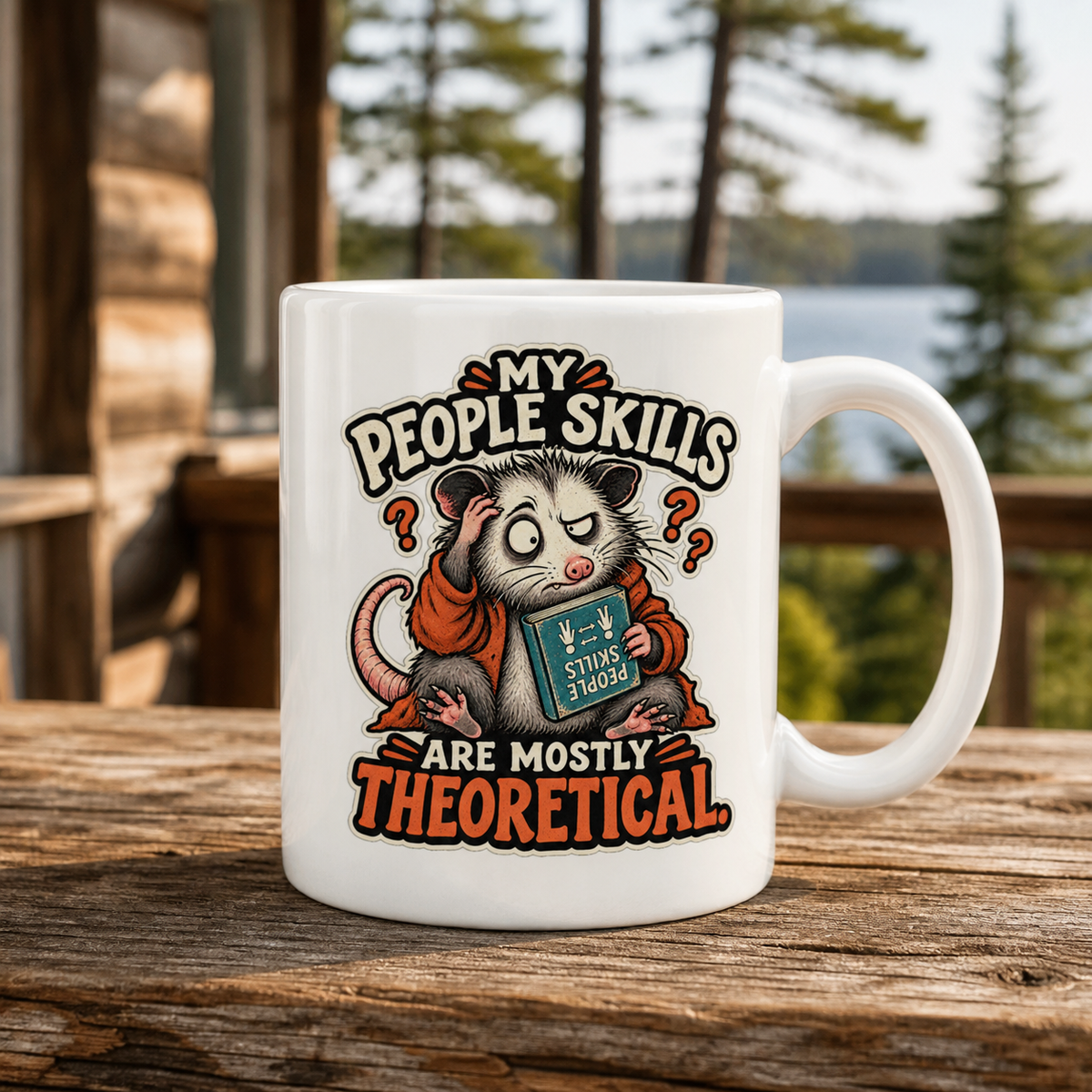Mostly Theoretical People Skills 15oz White Coffee Mug