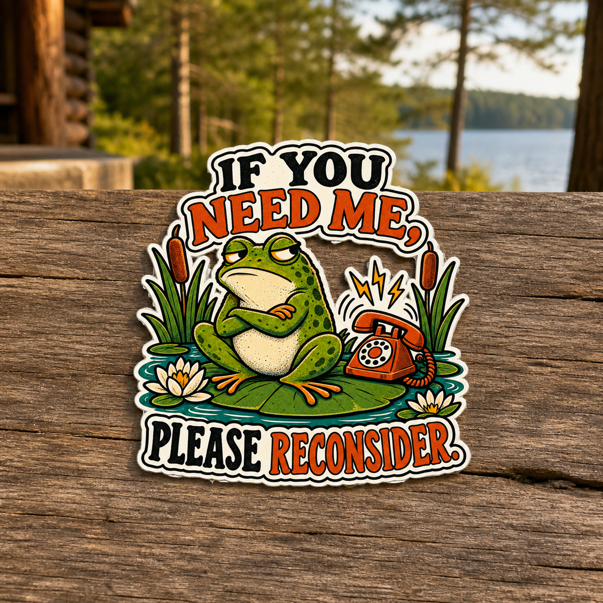 If You Need Me Please Reconsider Die-Cut Sticker