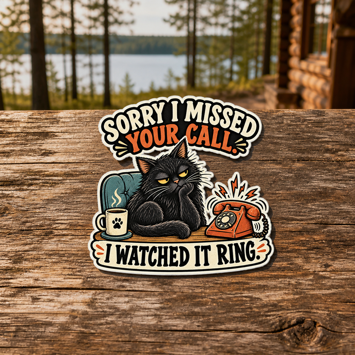 I Watched It Ring Die-Cut Sticker