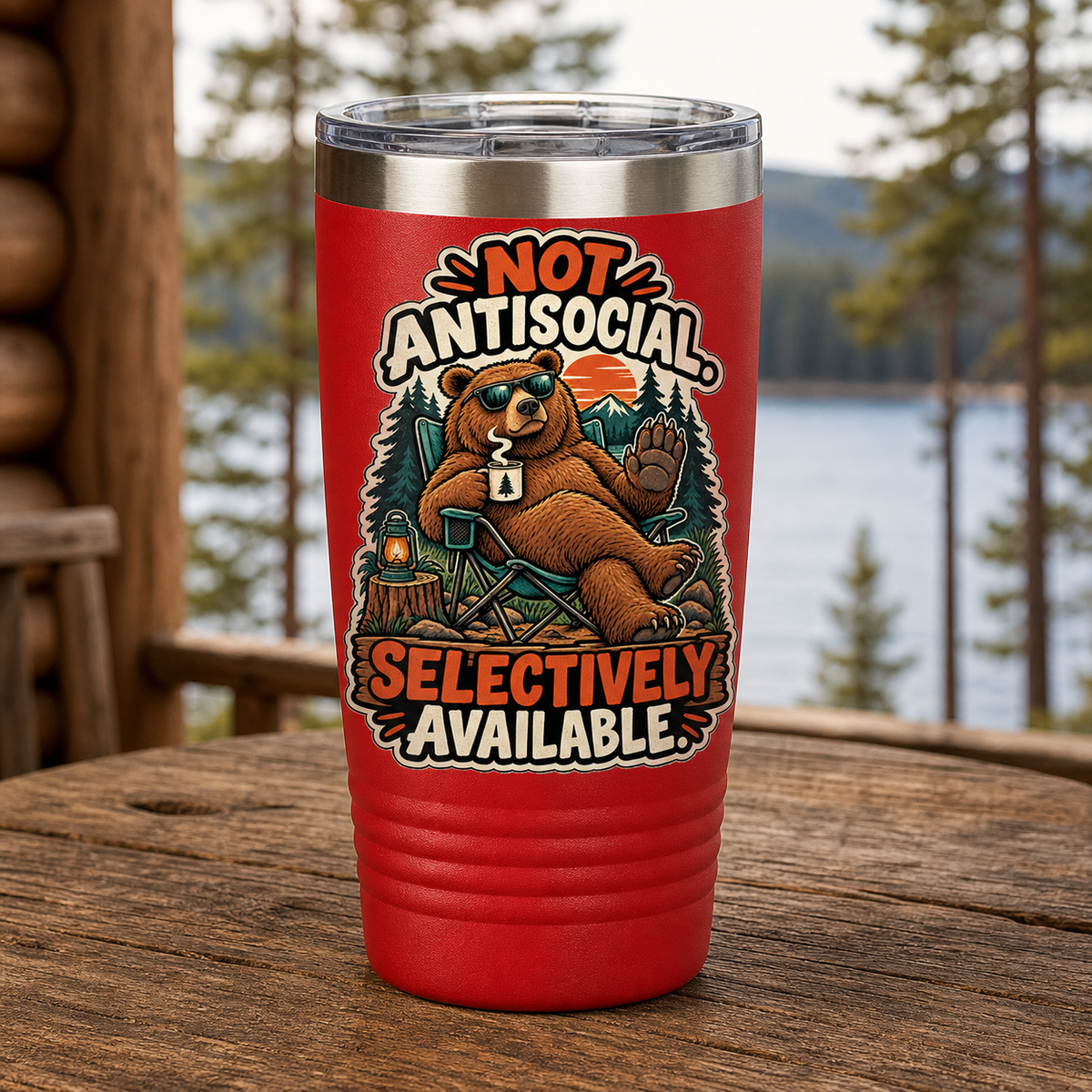 Selectively Available 20oz Polar Camel Tumbler in Red