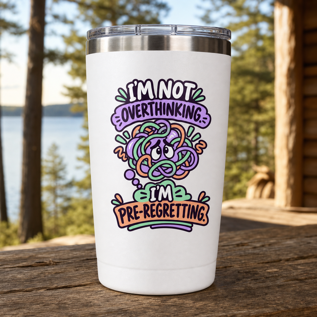 I'm Pre-Regretting 20oz Polar Camel Tumbler in White