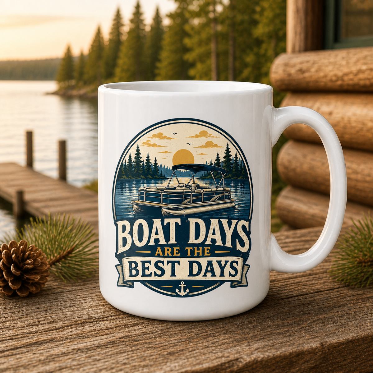 Boat Days Are the Best Days 15oz White Coffee Mug