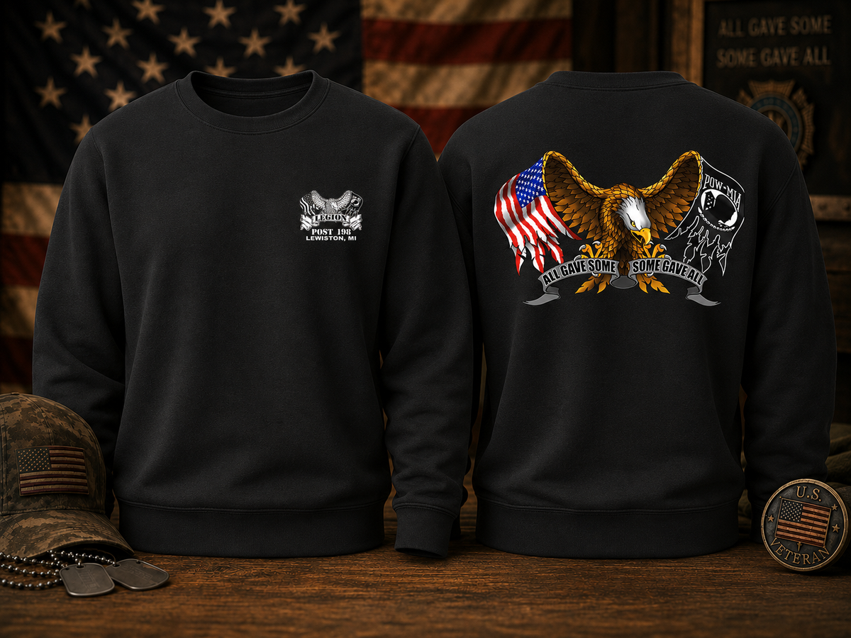 American Legion Post 198 Crew Neck Sweatshirt – All Gave Some