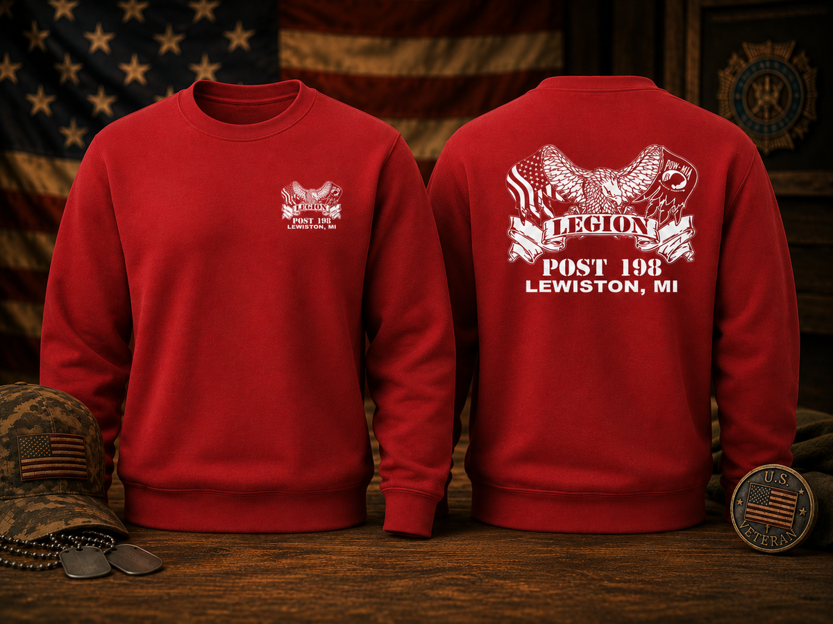 American Legion Post 198 Crew Neck Sweatshirt – Classic Legion