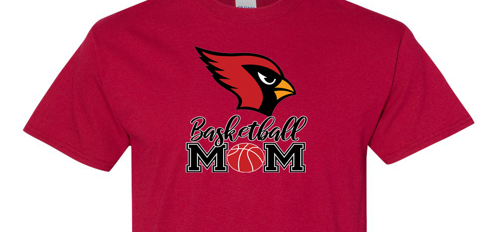 Cardinal Basketball Mom T-Shirt
