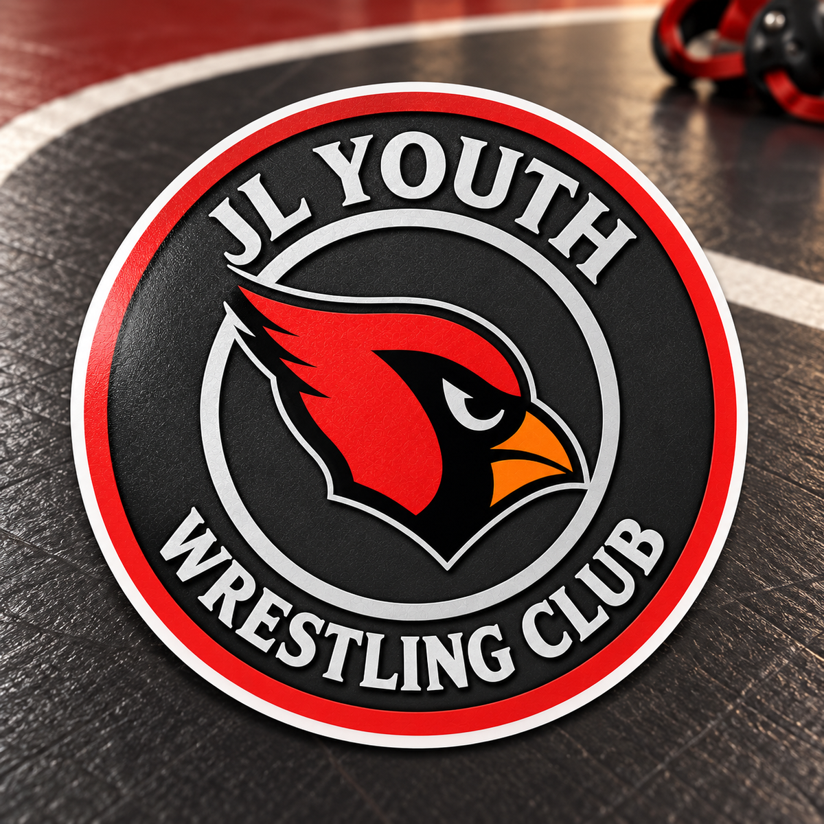 JL Youth Wrestling Club Logo Sticker