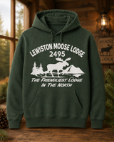 Lewiston Moose Lodge 2495 Friendliest Lodge in the North Pullover Hoodie