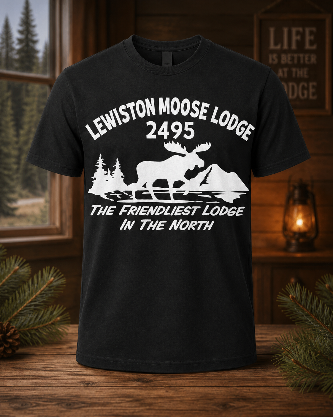 Lewiston Moose Lodge 2495 Friendliest Lodge In The North T-Shirt