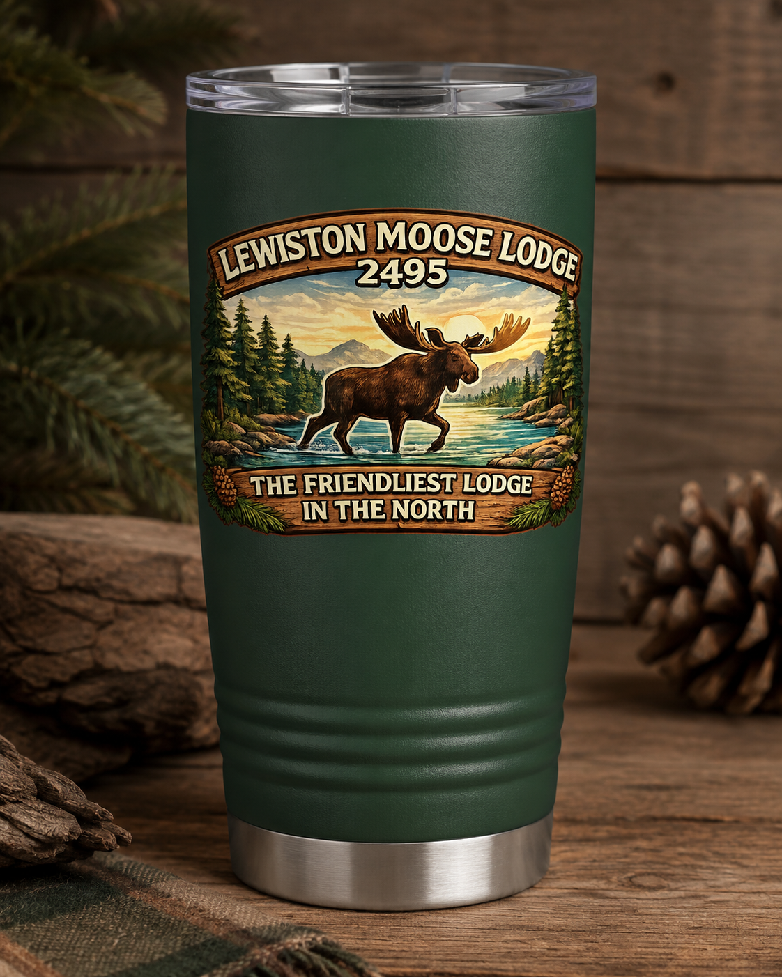 The Friendliest Lodge in the North 20 oz Polar Camel Tumbler