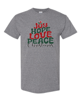 Joy, Hope, Love, Peace, Christmas.