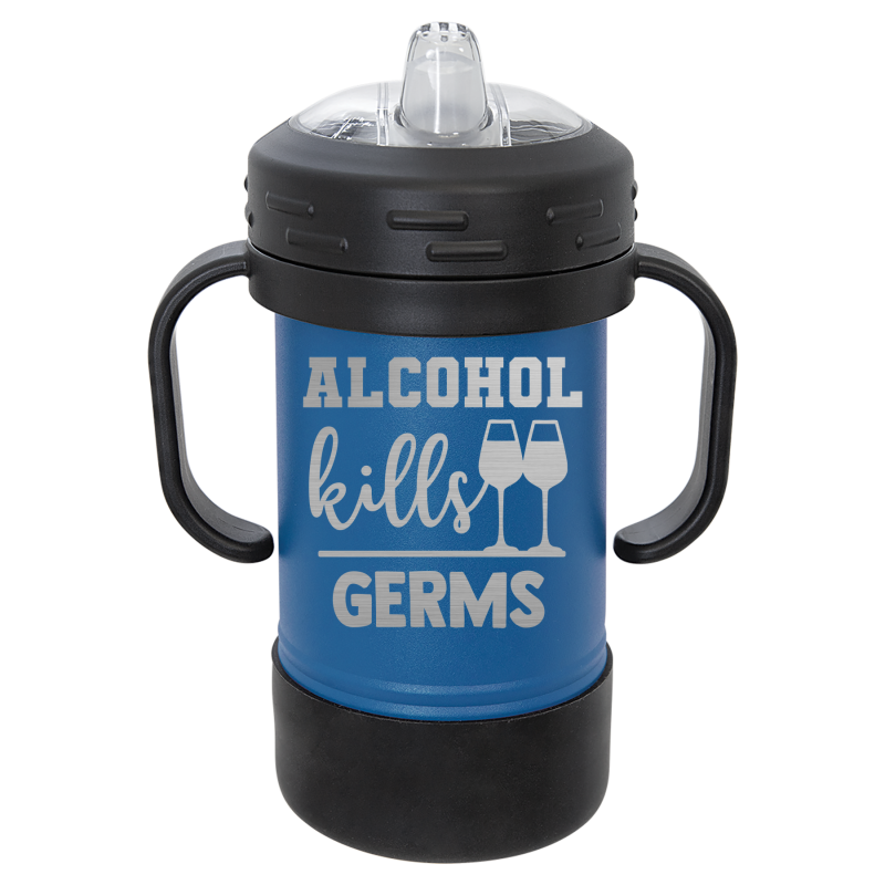 Alcohol kills germs.