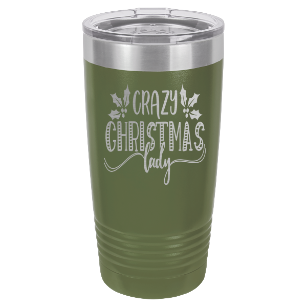 Crazy Christmas lady.