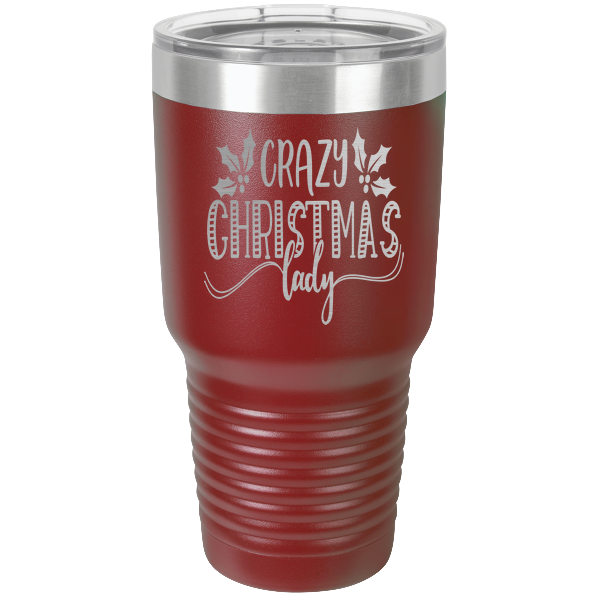 Crazy Christmas lady.